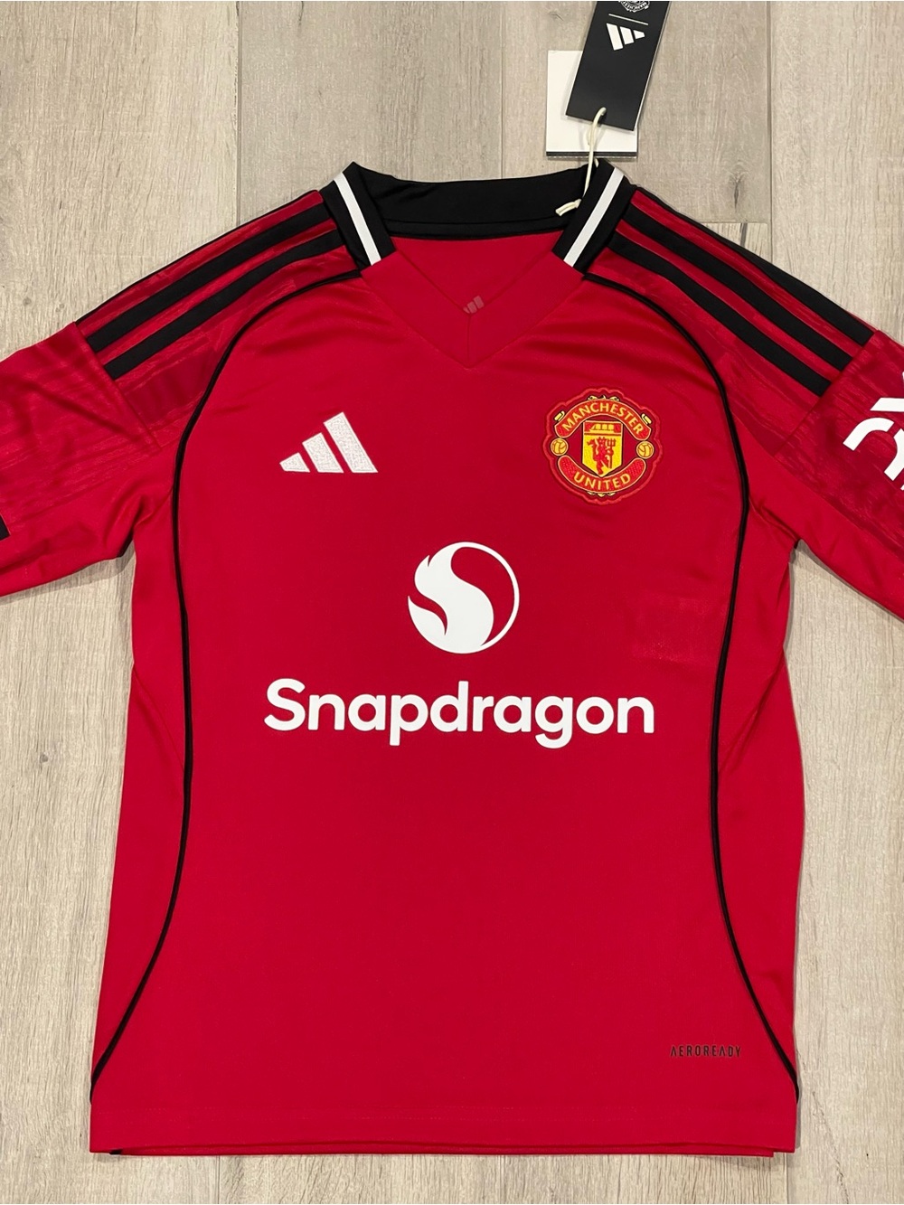 Adidas Manchester United 2024/25 Home Jersey Red Soccer Shirt Youth Large NWT
